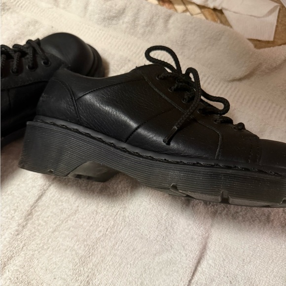 Dr. Martens Black Leather Lace-Up Booties - Picture 6 of 12